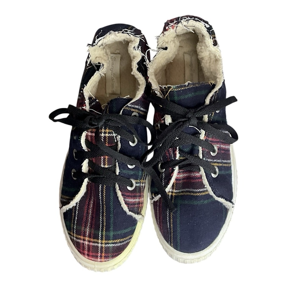 Tommy Bahamas Plaid Insulated Sneakers‎ Memory Foam Size 8.5M